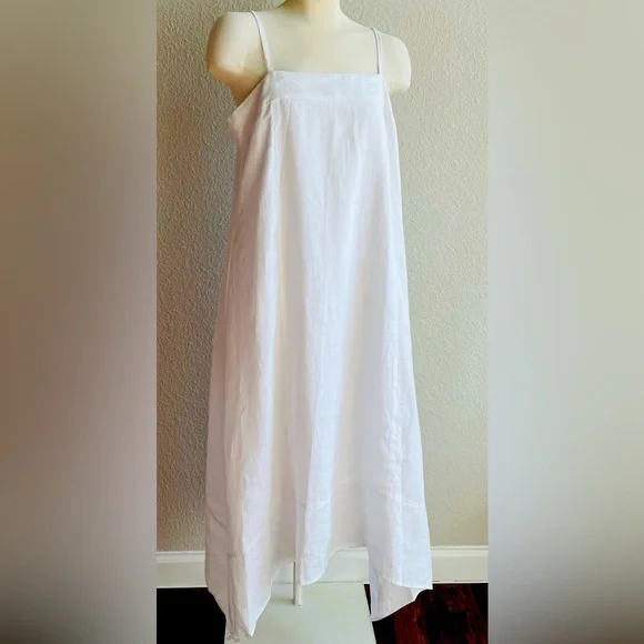 Dkny | Dresses | Dkny White Linen Highlow Dress | Poshmark